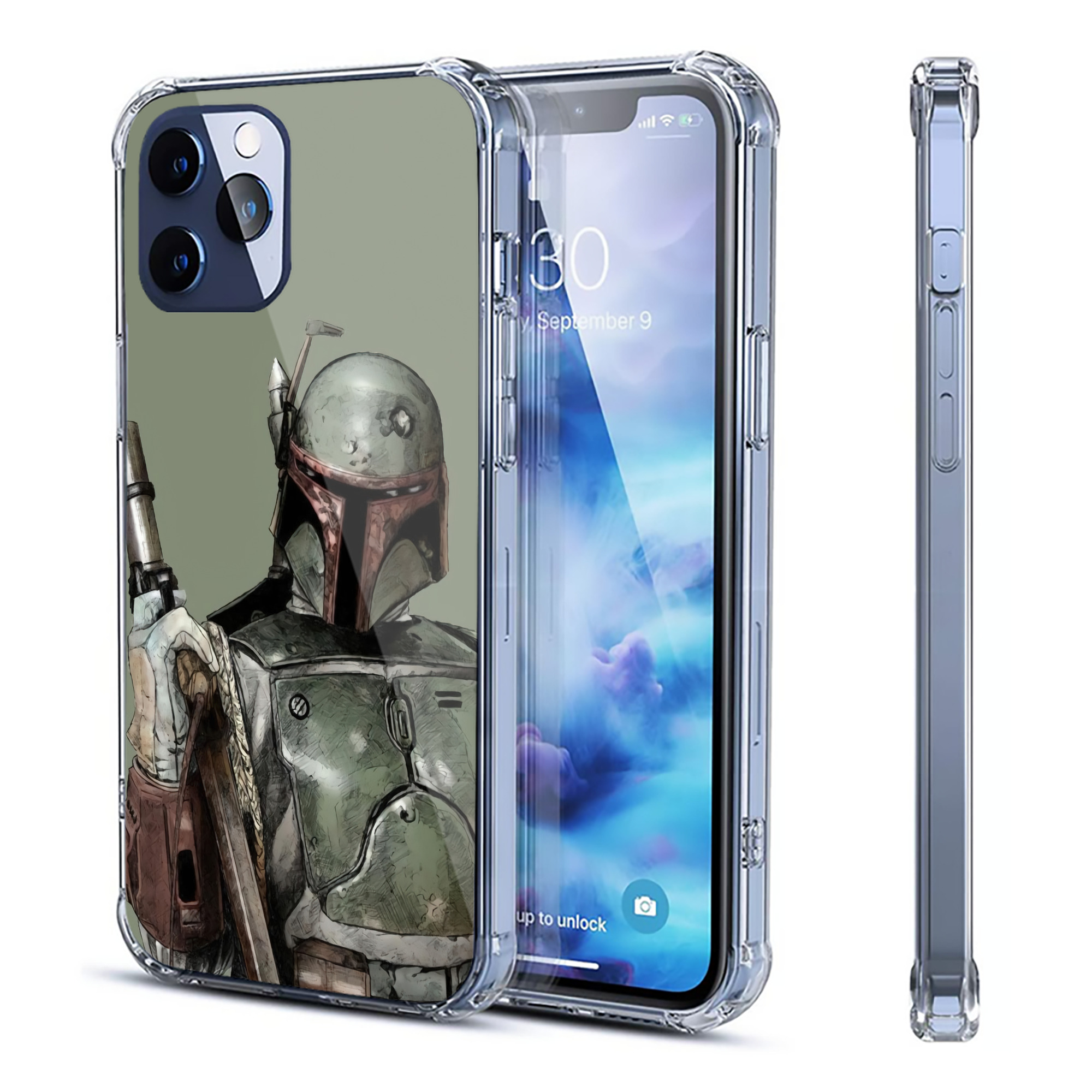 （画像用） スター・ウォーズ Star Wars 【iPhone 12シリーズ対応】透明スマホケース（クリアソフトケース）